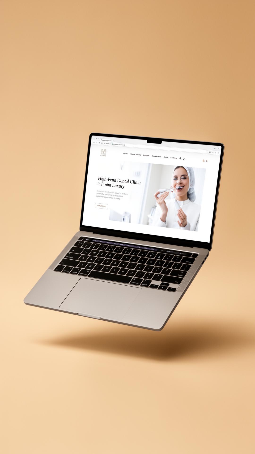 Mockup do projeto Vértice Odontologia