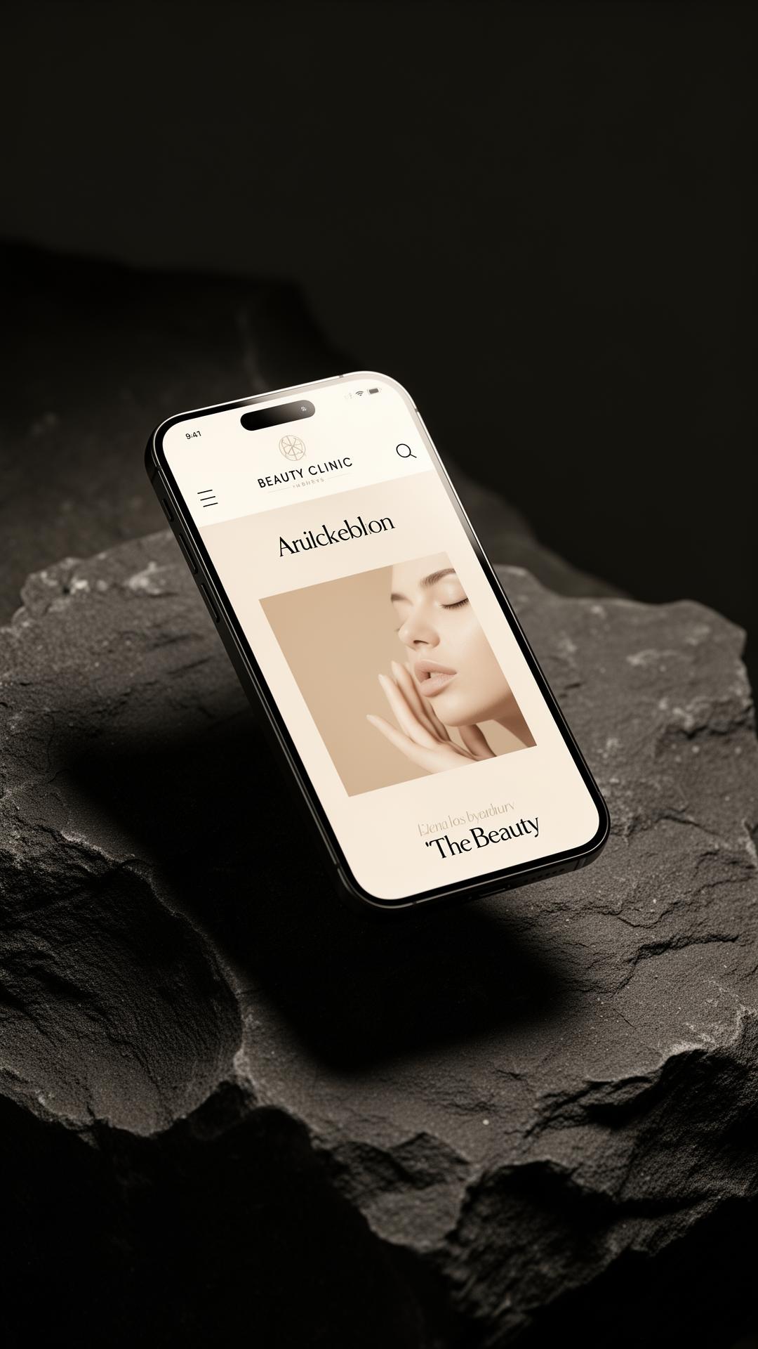 Mockup do projeto Maison Estética
