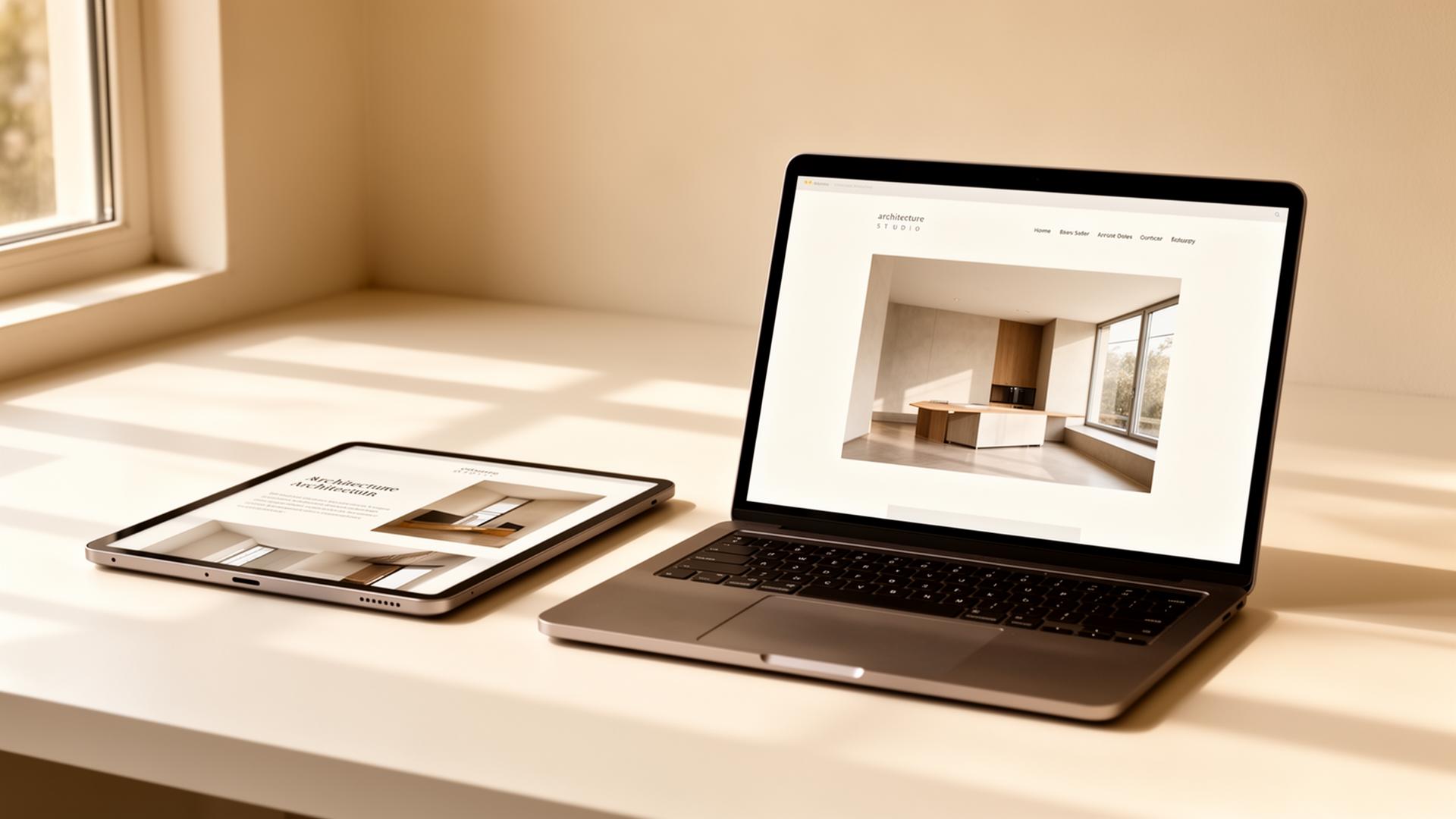 Mockup do projeto Studio Albano